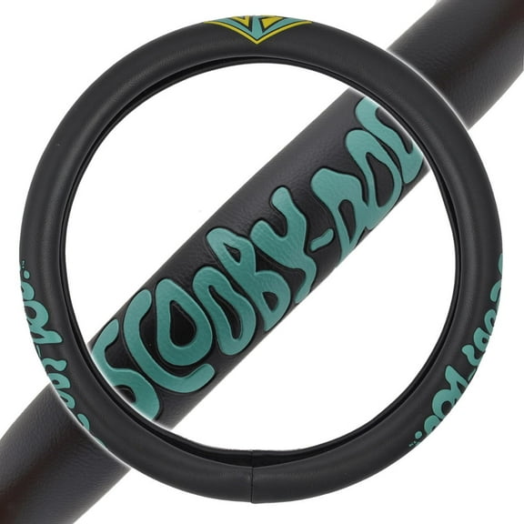 BDK WB Warner Brothers Scooby Doo Steering Wheel Cover for Standard Size Wheels (14.5-15.5") (Black)