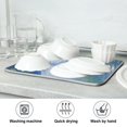thumbnail image 7 of Yayeee Dish Drying Mat for Kitchen Counter Ultra Absorbent Easy Clean Pad 18x16", Blue Sky and River, 7 of 7