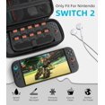thumbnail image 4 of Ergonomic Dockable Grip Case for Nintendo Switch 2, Lightweight Shockproof Cover Protective Case for Switch 2 2025 NS2, 4 of 8