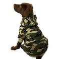 thumbnail image 2 of Casual Canine 24 Inch XXL Fleece Camouflage Dog Hoodie Blanket Cover, Green, 2 of 5