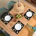 thumbnail image 3 of Fresh Watercolor Lemon Placemats Set of 6 Fabric Placemats Square Placemat for Kitchen Table Heat Resistant, Easy to Clean Table Placemats 12x18 Inch, 3 of 6