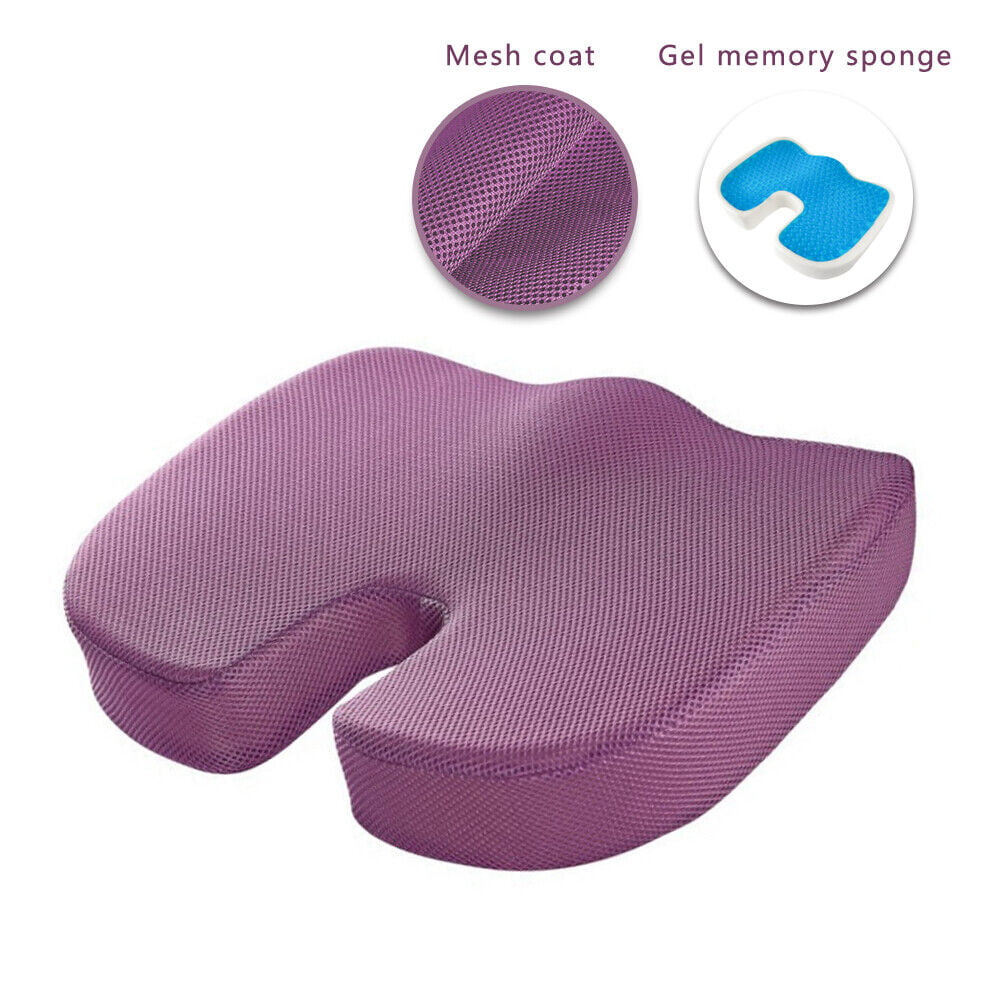 Airllantry Purple Gel Seat Cushion, Gel Seat Cushion for Long Sitting– Back  Pain, Sciatica, Tailbone Pain Relief Pad, Seat Cushion for Office Chair