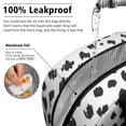 thumbnail image 5 of Womens White and Black Of Leopard Print Lunch Box for Work,Insulated Lunch Bag for Women,Loncheras Para Mujer,Leakproof Adult Lunch Bag for Work,Beach,Travel,Picnic,Camping, 5 of 7