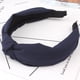 thumbnail image 1 of Accesorios para el cabello de alta gama con estilo, diadema cruzada de tela de color sólido, diadema anudada de ala ancha sencilla que combina con todo, 1 of 6
