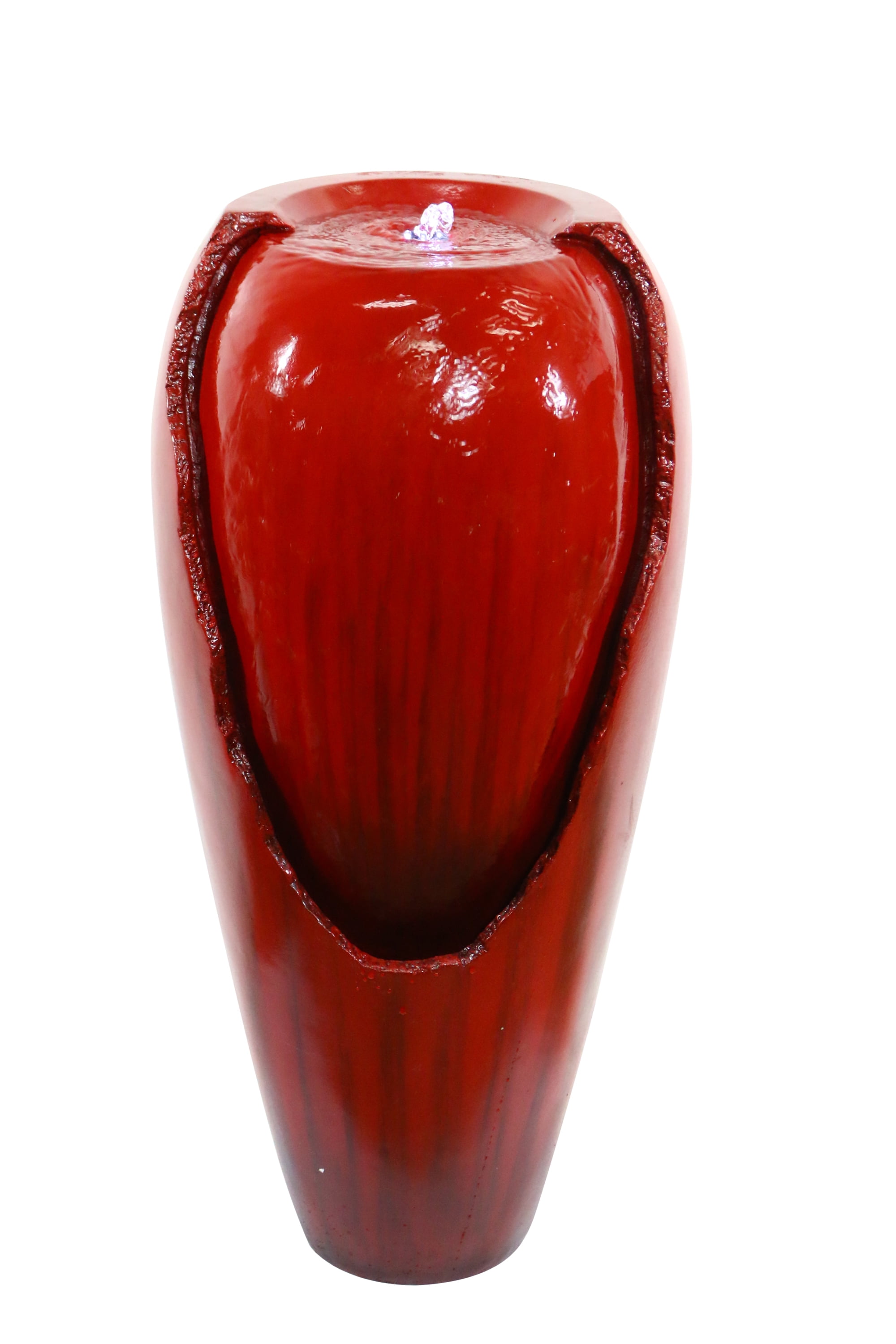 Alpine Corporation Jar Water Fountain Red