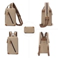thumbnail image 7 of KL928 Canvas Sling Bag - Small Crossbody Backpack Shoulder Casual Daypack Rucksack for Men Women(Khaki), 7 of 7