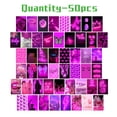 thumbnail image 3 of JShteea Wall Collage Kit Aesthetic Pictures-Room Photo Collage Poster (Pink Light), 3 of 9