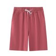 thumbnail image 3 of BXINGOHAI Cargo Shorts Men 2025 Summer Leisure Sports Running Men Shorts Red,XL, 3 of 5