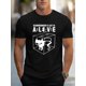 thumbnail image 1 of Men's Casual Cotton T-Shirt - Short Sleeve, Round Neck with Unique Cat & Letter Design - Perfect for Summer Leisure & Sports, 1 of 6