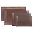 thumbnail image 4 of Chocolate Brown Leather 34 X 20 Top-Rail Desk Pad, 4 of 4