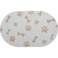 thumbnail image 2 of Dog Food Mat - Cat Dish Mat Dog Bowl Mat - No Stains Easy Clean Dog Mat for Food and Water - Absorbent Quick Dry Pet Mat, 11.8"x18.1" Beige, 2 of 6