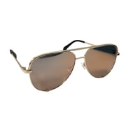 Quay Australia High Key Aviator Sunglasses Gold Polarized