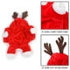 thumbnail image 3 of Disfraz de reno navideño para mascotas, pijamas de terciopelo coral suaves y cómodos para perrito/gato, monos con capucha de invierno cálidos para mascotas para fiestas navideñas (rojo), 3 of 6