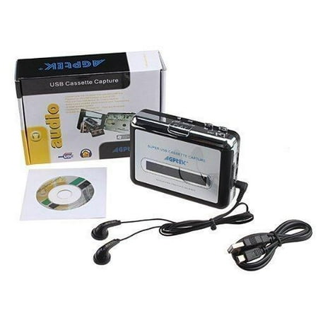 Portable USB 2.0/1.1 Handheld Tape to PC Super USB Cassette-to-MP3 Tape-to-MP3 Player Converter