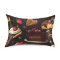 thumbnail image 7 of Yayeee Pillowcase Queen Size Set of 2 Satin Wrinkle Resistant Pillow Case, Chocolate Cakes, 7 of 7