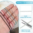 thumbnail image 3 of Uxcell Rhinestone Chain, Crystal Rhinestone Chain Trim Close Chain Roll Sewing Bling Diamond Strips for DIY Projects Silver 2mm, 3 of 7