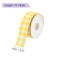 thumbnail image 2 of Plaid Check Ribbon, Wired Edge Gingham Ribbon for Gift Wrapping, DIY, Christmas Decoration and Bow Craft Orange / 1.5 Inch x 10 Yards, 2 of 6