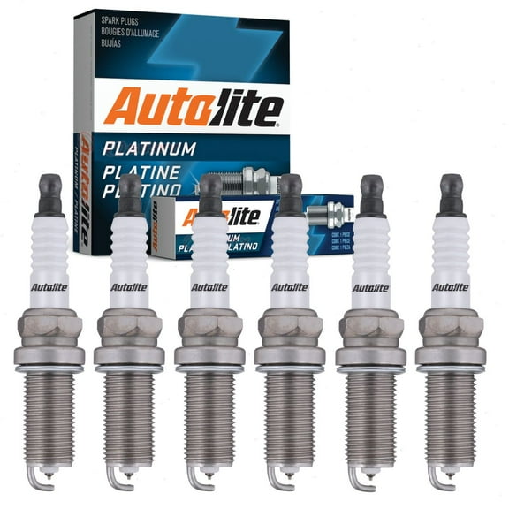 6 pc Autolite Platinum Spark Plugs compatible with BMW 328i xDrive 2009-2010