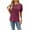 1# Winered, variant on TEMOFON Tops for Women Casual Summer Loose Fit Blouses Fashion Tunic Tshirts Elegant Soild White Short Sleeve Blouses for Women Size M