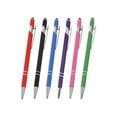 thumbnail image 6 of Mouliraty Retractable Metal Ballpoint Pen with Stylus Nib, Aluminum Barrel, Smooth Writing, 1.5mm Ink,  Purple, 6 of 7