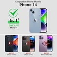 thumbnail image 3 of TEMOGU-for iPhone 14 Case Waterproof, Metal Heavy Duty with Built-in Screen Protector, Military Grade Shockproof Full Body Protective Defender Rugged Case 6.1 Inch, Camo, 3 of 4