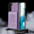 thumbnail image 5 of Feishell Wallet Case for Samsung S22, [RFID Blocking] Credit Card Holder Back Magnetic Buckle Luxury Premium PU Leather Purse Flip Kickstand Shockproof Cover for Samsung Galaxy S22, Purple, 5 of 8