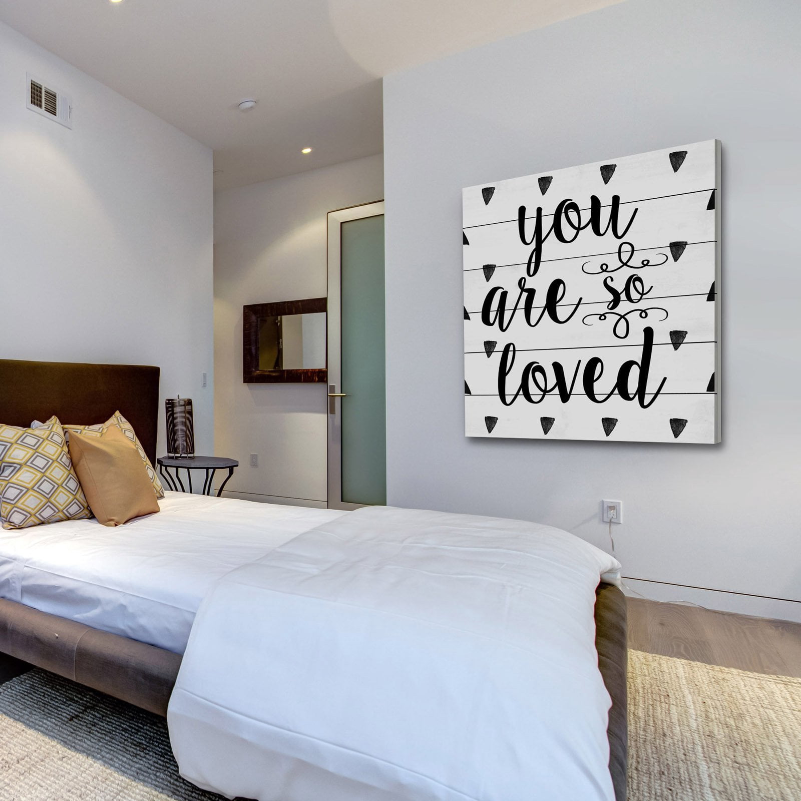 Marmont Hill "So Loved" by Diana Alcala Painting Print on White Wood
