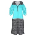 thumbnail image 3 of EQWLJWE Robes d'Été pour Femmes 2023 Robe Décontractée Aguichant Mode Été Col en V Manches Courtes Ample Imprimée, 3 of 5