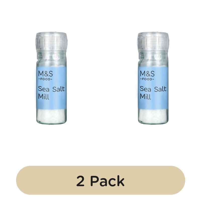 Cook With M&S Sea Salt Mill 100g, British Import (Pack of 2)