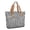Black and White Checkered Pattern, variant on Blue and Black Checkered Pattern Large Tote Bag for Women, Polyester Roomy Beach Bag with Pockets and Zipper, Durable Gifts Ideas for Women Men