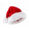 thumbnail image 4 of Christmas Hat, Christmas Santa Hat for Adults, Snowflake Fur Plush Xmas Hat for Christmas Holiday Party Decoration, Soft Liner Fabric Christmas Headwear for New Year, Festive Party, Cosplay, 4 of 4