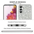 thumbnail image 6 of Compatible with Samsung Galaxy A54 Case Glitter, Ultra Slim Sparkly Samsung A54 Phone Case Cute with Silicone Shockproof Protective Bumper Cover for Women (Silver), 6 of 14