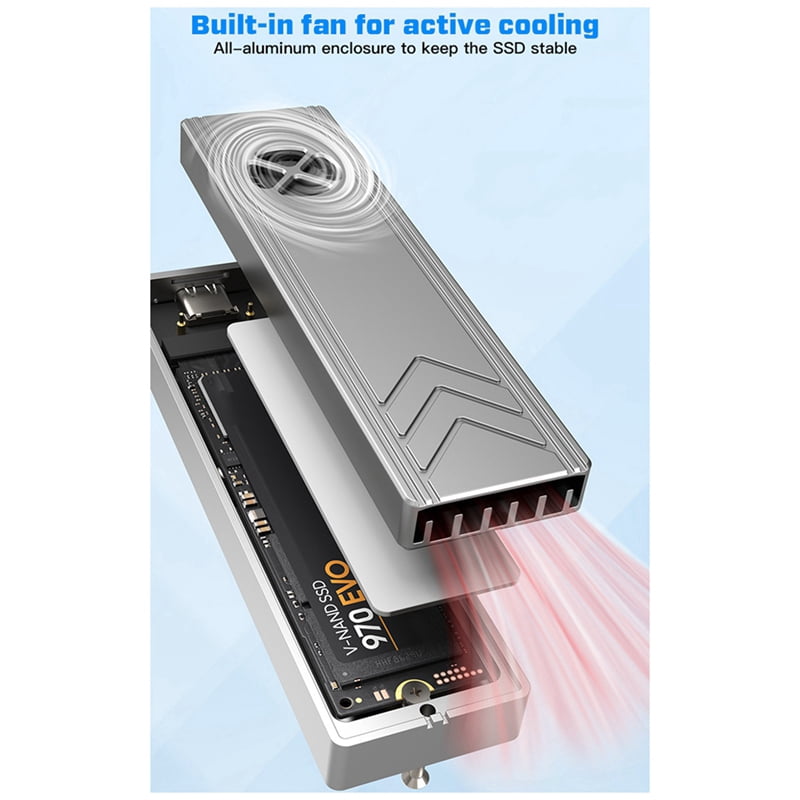 New 20G M.2 Solid State Drive Box NGFF-NVME Dual Protocol External Reading Notebook Mobile Phone Office Use Short