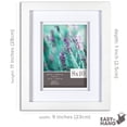 thumbnail image 3 of Gallery Solutions 8x10 Wide White Wood Double Matted To 5x7 Frame, 3 of 6