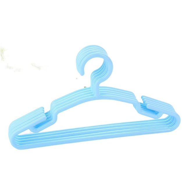 10PCS Kids Hangers Plastic Non Slip Standard Multiple Colors Nursery Coat Hanger