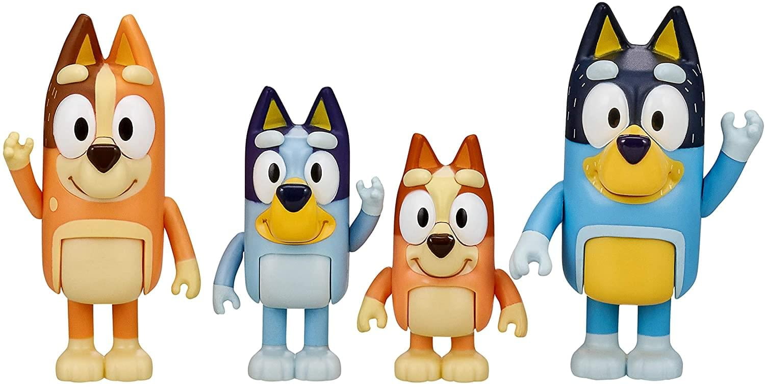 Bluey \u0026 Family Action Figure 4-Pack 