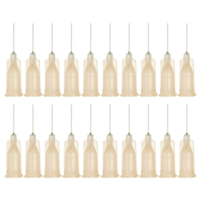 Agujas de dispensación de 26Ga, 52PCS, agujas de dispensación de punta roma de 1/2 pulgada con bloqueo Luer para rellenar tintas líquidas, adhesivos, aceites, marrón