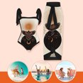 thumbnail image 3 of Traje de baño Mujer Playa Atlético Moda con vestido para accesorios femeninos (pájaro L) negro 2 piezas Hugtrwg Para estrenar, 3 of 9