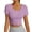 Purple, variant on Women's Cropped Sports Bra Tank Top - Supportive Activewear for Yoga & Casual Wear