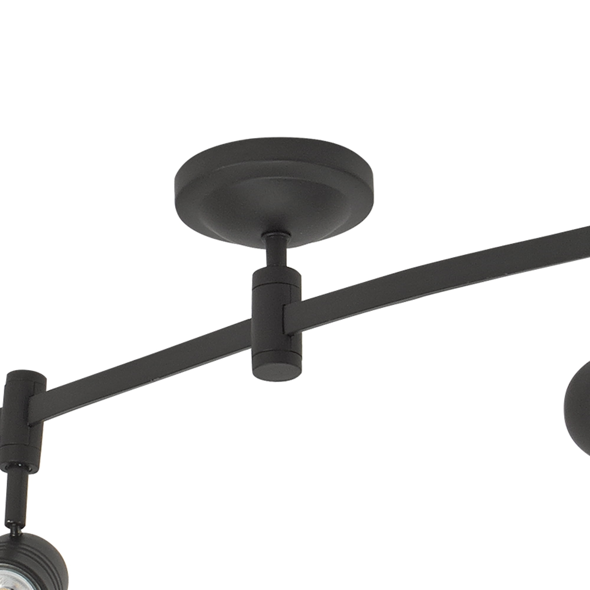Cresswell Lighting 5-Light Flex Track Kit with Metal Shades, Bronze Finish
