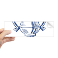 thumbnail image 1 of Football Championship Trophy Blue Rectangle Bumper Sticker Notebook Window Decal, 1 of 1