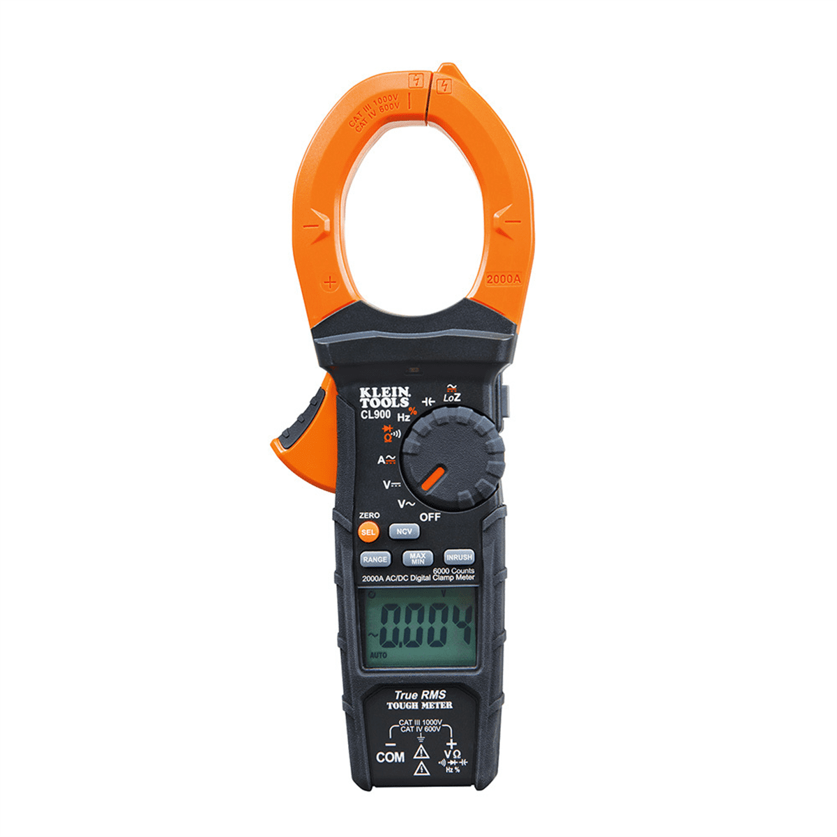 Klein Tools Digital Clamp Meter, AC Auto-Range TRMS, Low Impedance (LoZ), 2000 Amp
