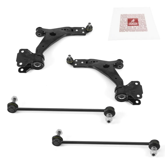 Metrix Premium Chassis Parts - 4 PC Front Lower Control Arm & Front Sway Bar Stabilizer End Link Kit Fits 13-19 Ford Escape, 16-18 Focus AWD, Replacement RK622136, RK622161, K750554