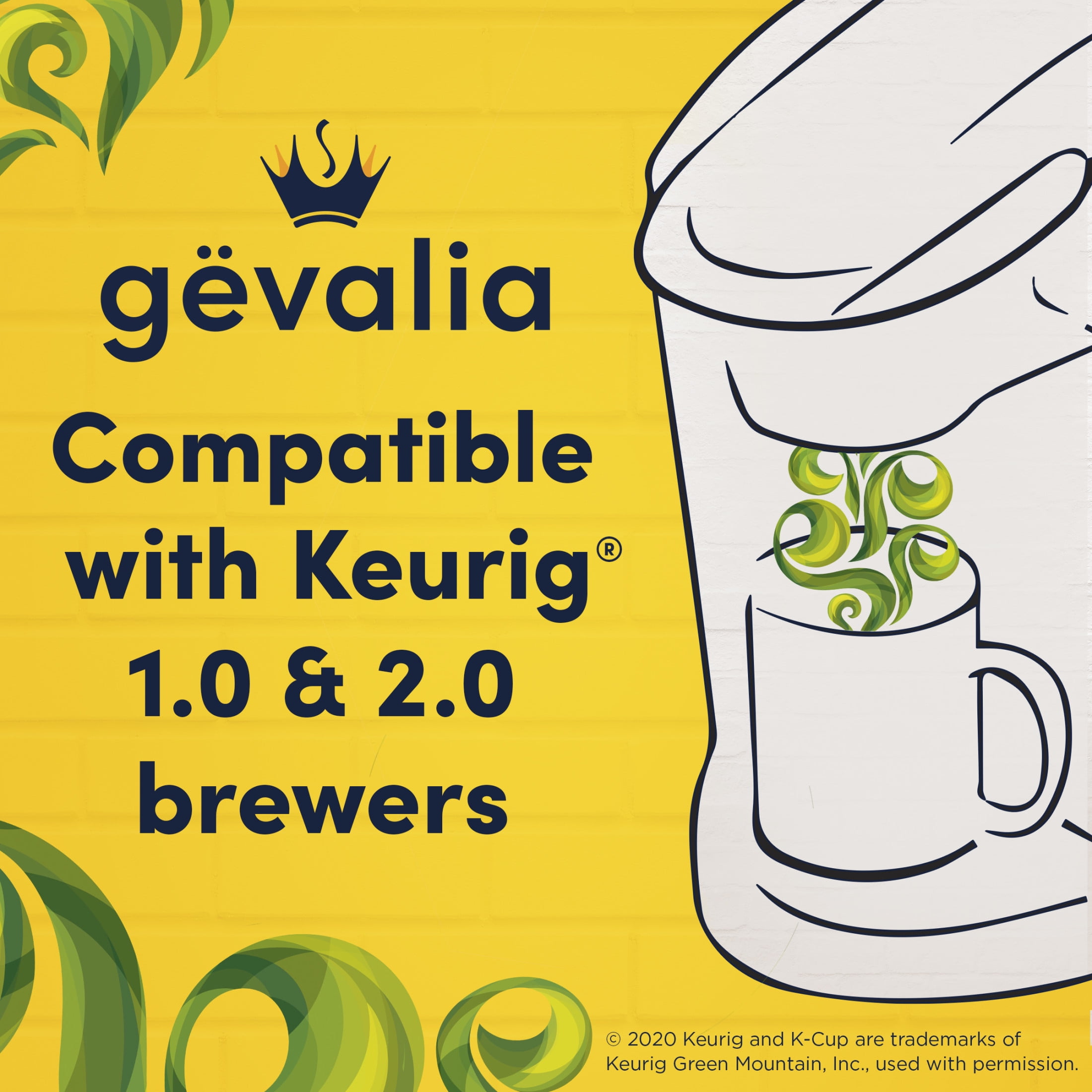 Gevalia Colombia K-Cup Coffee Pods, for a Keto and Low Carb Lifestyle, 84 ct Box