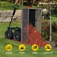 thumbnail image 6 of Gorilla Carts Towable Steel Dump Cart w/ Removable Side Panels, 1200 lb Capacity, Gray, 6 of 12