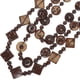 thumbnail image 2 of EeaseMX Collar estilo bohemio retro para mujer, con cuentas de madera tejidas a mano y cáscara de coco, joyería de playa, colgante para damas y niñas (marrón), 2 of 8