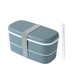 thumbnail image 1 of Caja de almuerzo de material saludable portátil Contenedor de almacenamiento de alimentos de dos capas para niños Tmvgtek suministros de cocina, 1 of 8