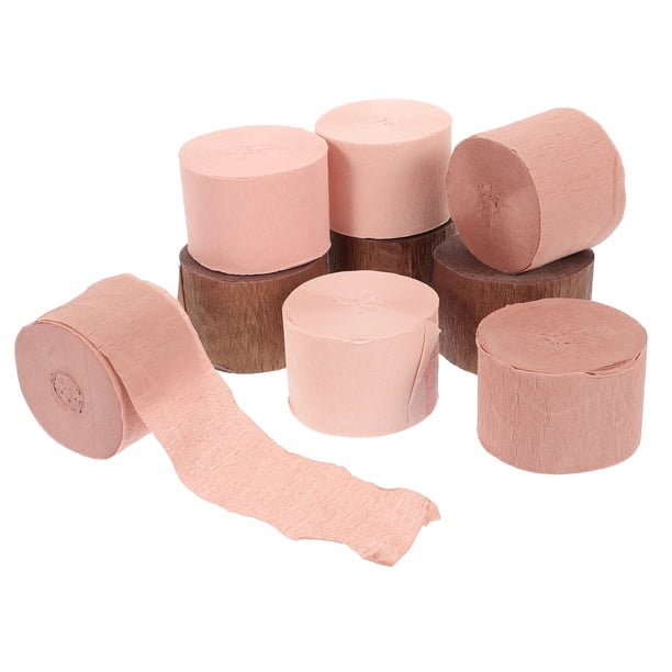 KAKOWELY 9 rollos de serpentinas de papel crepé para fiestas, serpentinas decorativas de papel para decoración de fiestas de cumpleaños