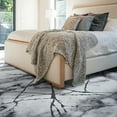 thumbnail image 6 of Cydiria Modern Abstract Marble Faux Wool Area Rug, 5' x 8', Gray, 6 of 8