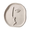 thumbnail image 2 of Jarrones de cerámica blanca con diseño de rostro humano y tallos de flores. El 18.5x18.5cm, 2 of 9